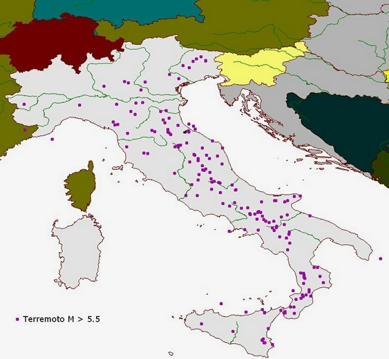 terremoti in tempo reale Italia